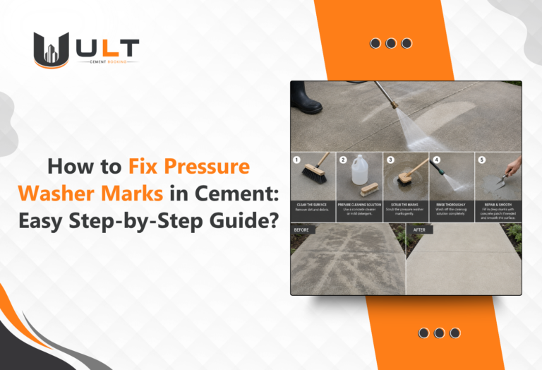 Fix Pressure Washer Marks in Cement