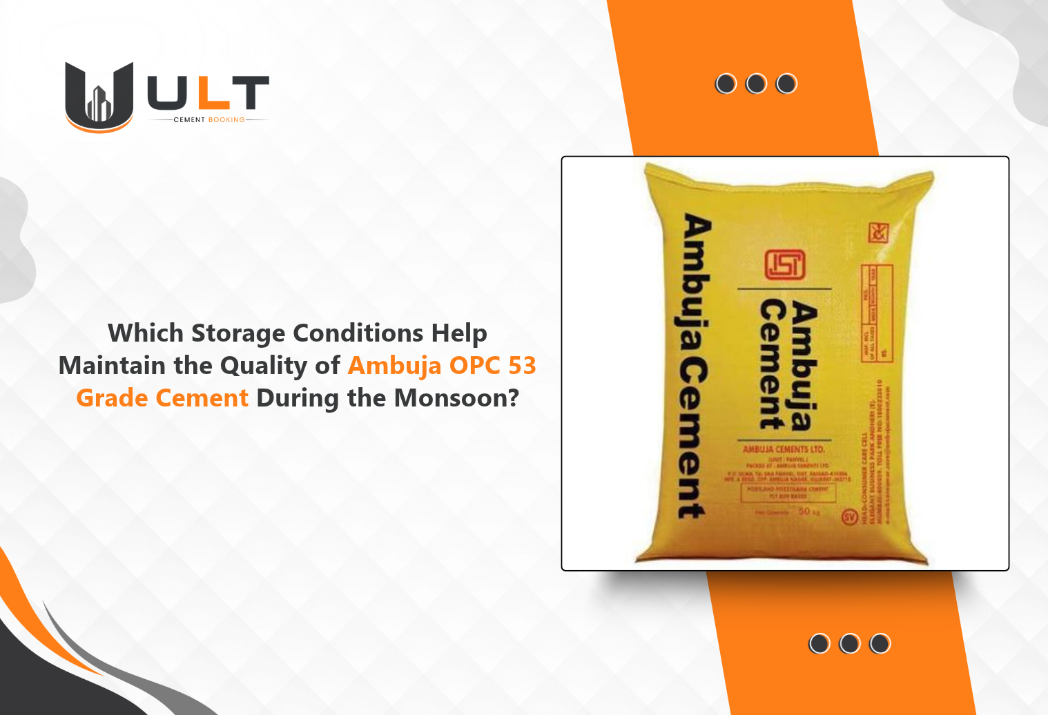 Ambuja OPC 53 Grade Cement
